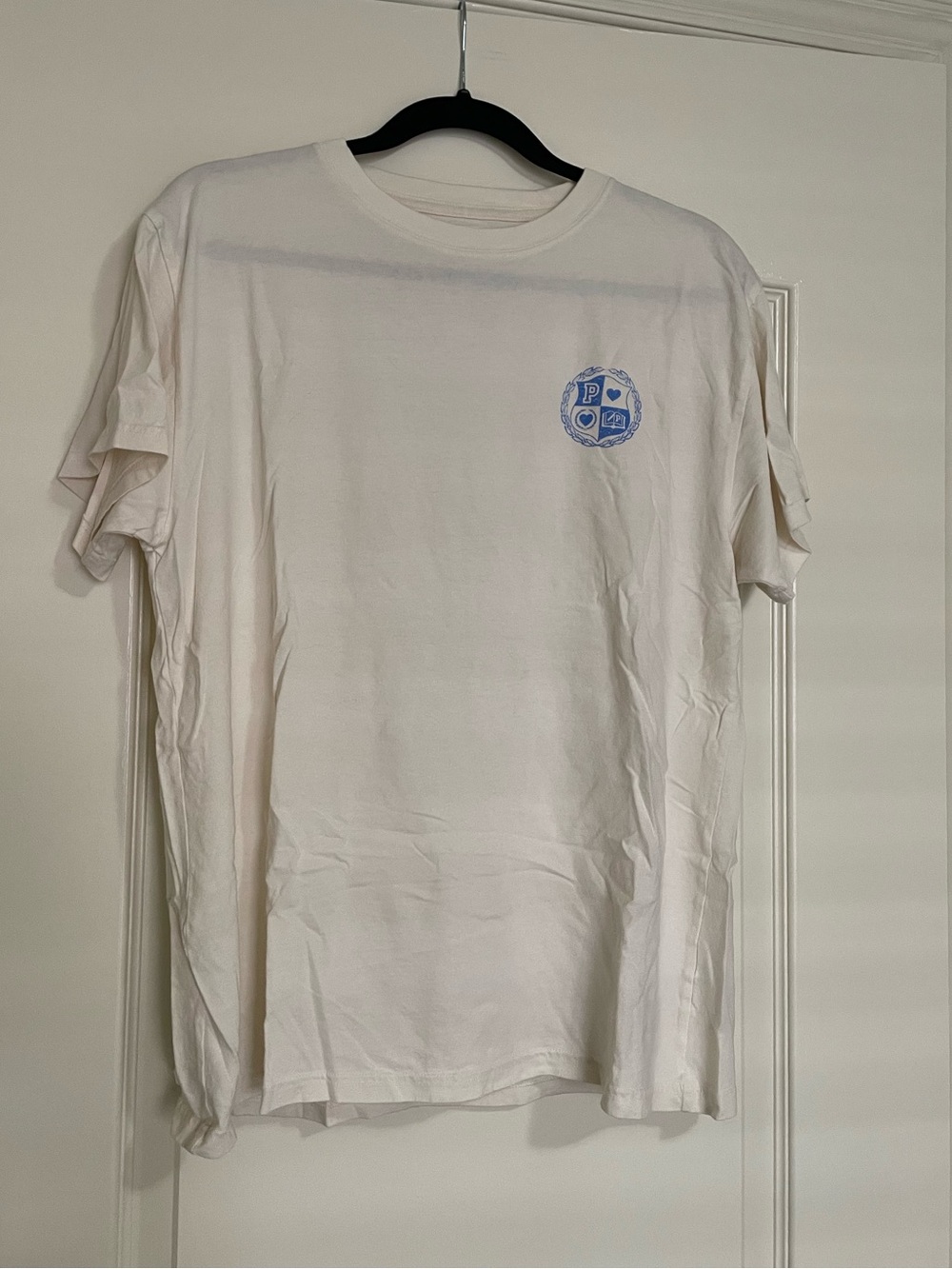 Victoria’s Secret Pink Cream and Blue Tee Shirt Love Pink